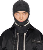 Comme des Garçons Homme Gray Lambswool Balaclava