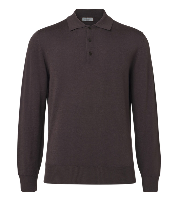 Photo: Canali Virgin wool polo sweater