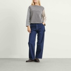 Beams Boy Women's Elbow Patch Basque Long Sleeve T-Shirt in Multi