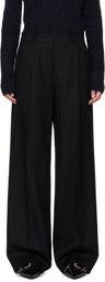 Juun.J Black Basic Masculine Fit Trousers