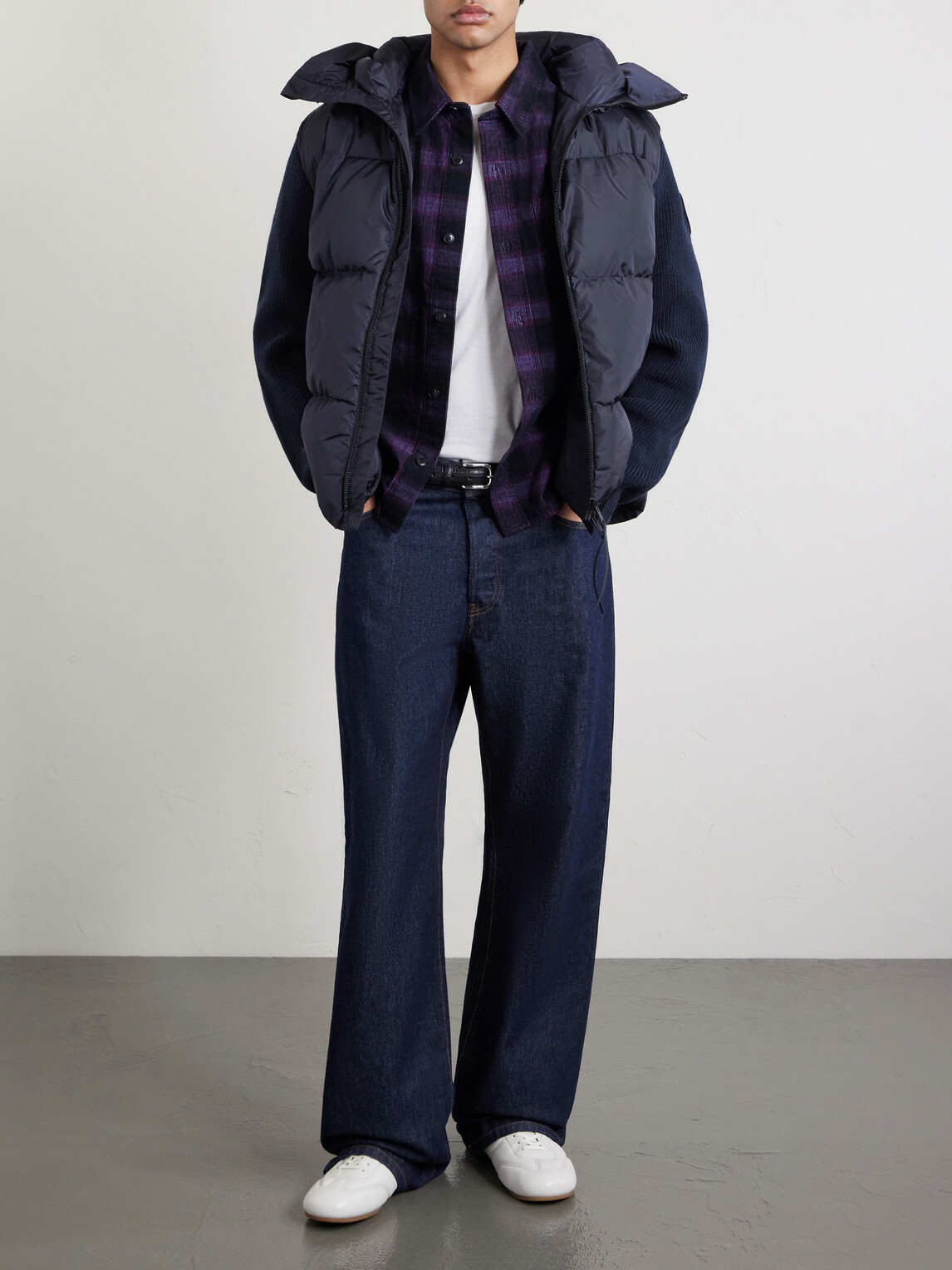 Canada Goose - HyBridge® Wool and Quilted Shell Hooded Down Jacket - Blue
