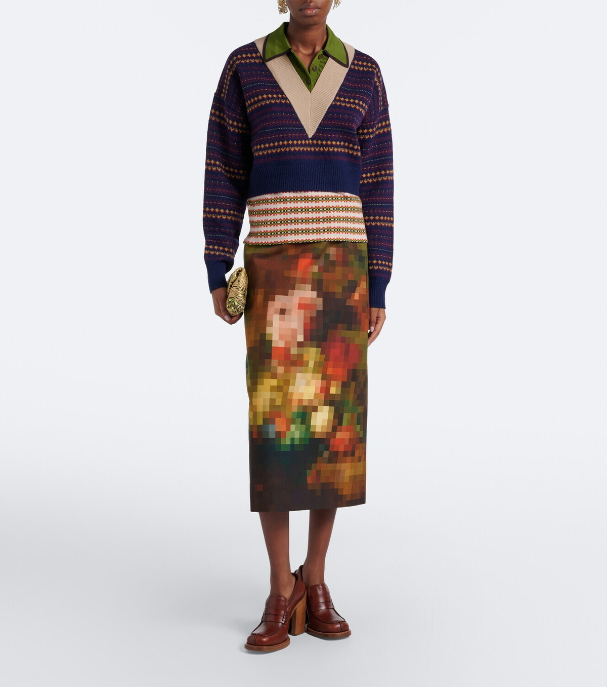 Dries Van Noten Leather loafer pumps