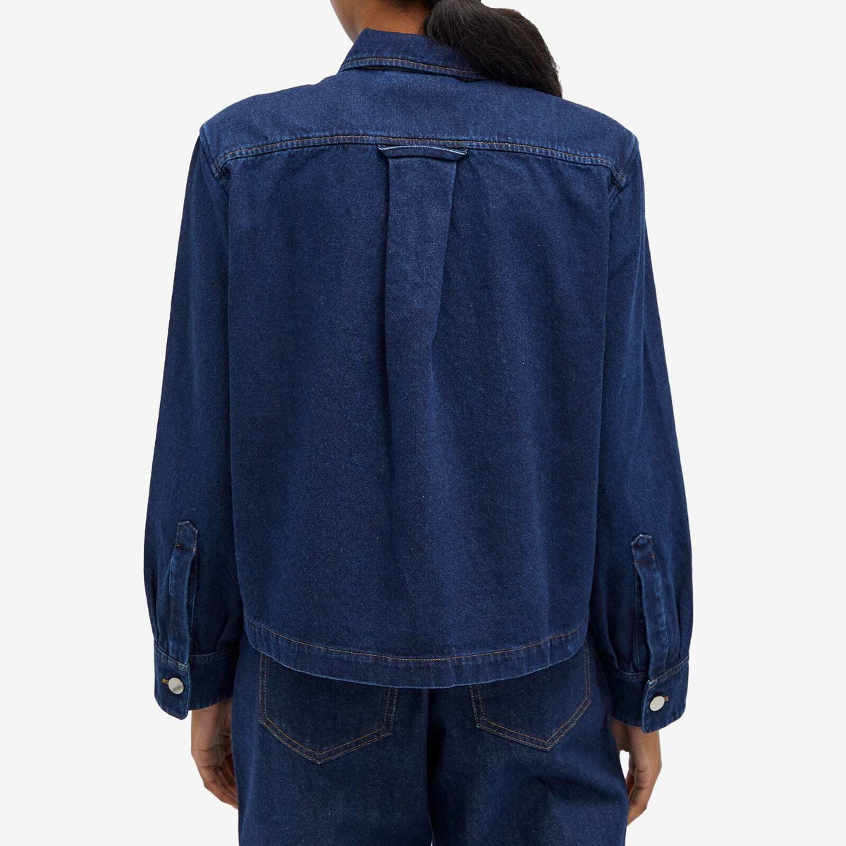 A Kind of Guise Women's Jasna Zip Jacket in Raw Riviera Denim