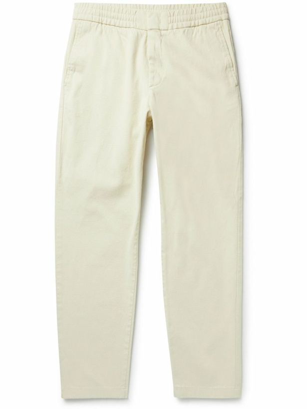 Photo: NN07 - Foss Tapered Cotton-Blend Twill Trousers - Neutrals