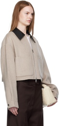 Nanushka Taupe Phebe Jacket