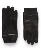 Hestra - Adrian Leather and Wool-Blend Gloves - Black