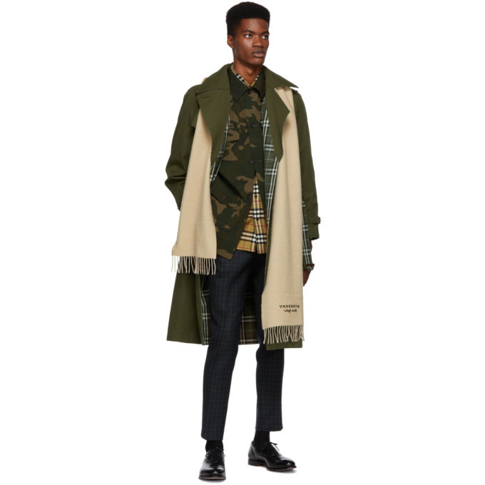 Burberry trench best sale coat mens green