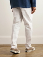 Club Monaco - Straight-Leg Pleated Cotton-Blend Trousers - White
