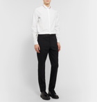 Valentino - Slim-Fit Logo-Embellished Cotton-Poplin Shirt - White