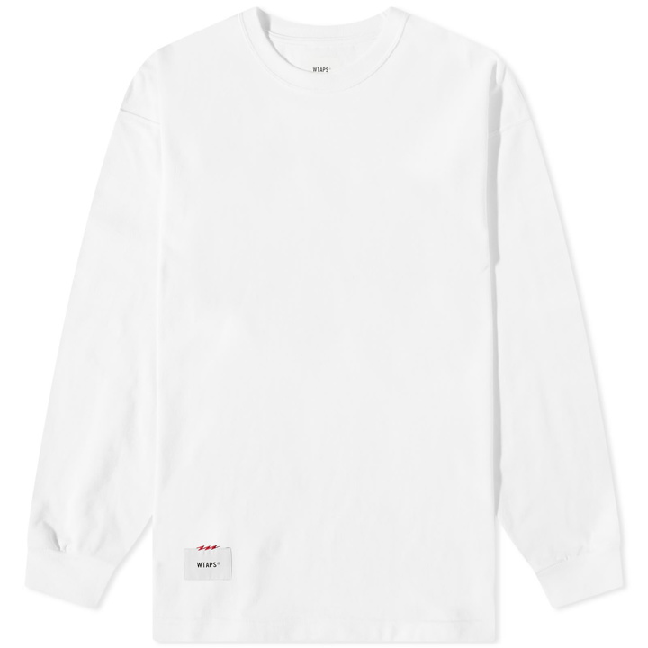 Photo: WTAPS Men's Long Sleeve Design 02 SQD T-Shirt in White