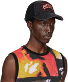 Diesel Black Logo Patch Baseball Cap