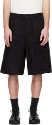 C.P. Company Black Micro-Reps Boxy Lens Shorts