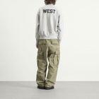 Unlikely Dry Goods Men's "WEST" Crew Sweat in Gray
