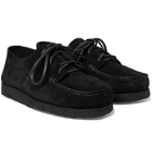 Yuketen - Suede Derby Shoes - Black
