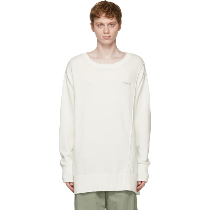 Photo: A-COLD-WALL* White Stone Washed Sweater