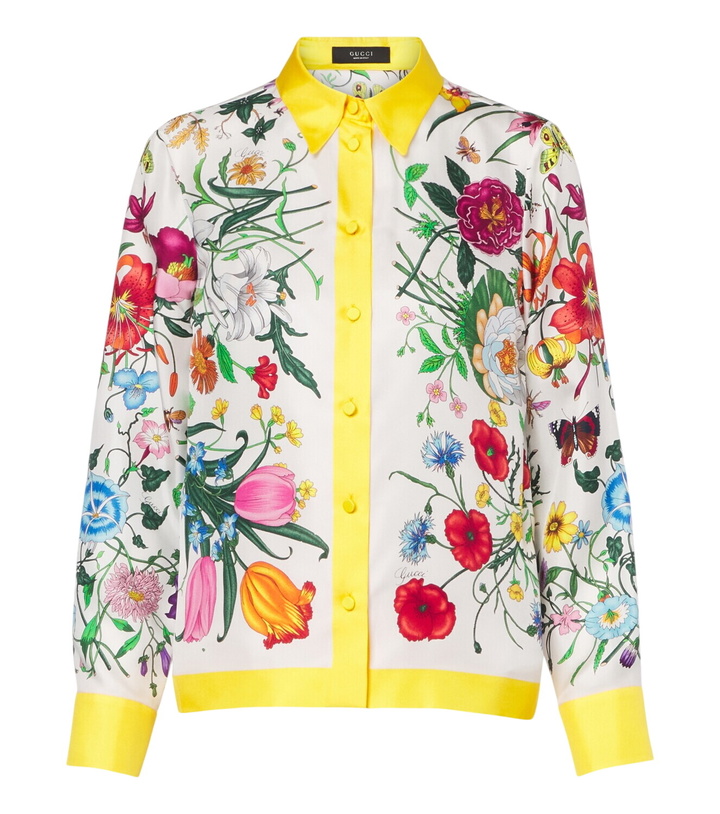 Photo: Gucci Gucci Flora silk shirt