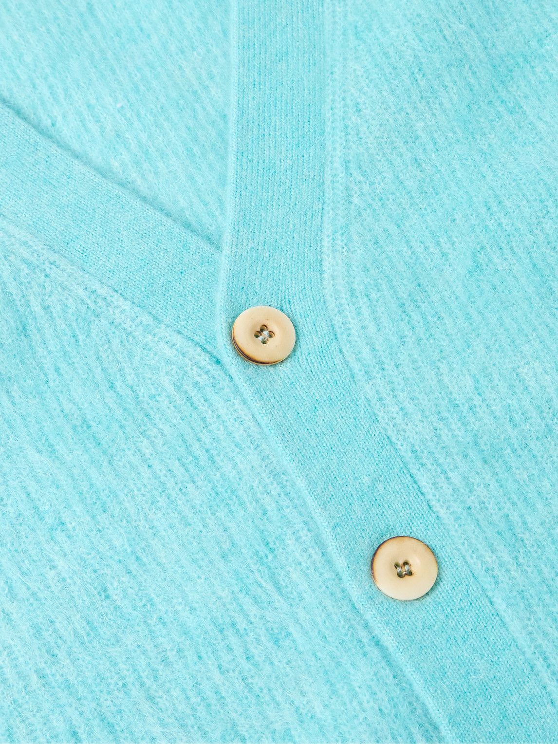 Séfr - Kaito Ribbed Mohair-Blend Cardigan - Blue