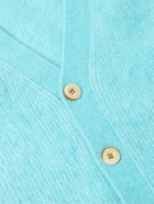 Séfr - Kaito Ribbed Mohair-Blend Cardigan - Blue