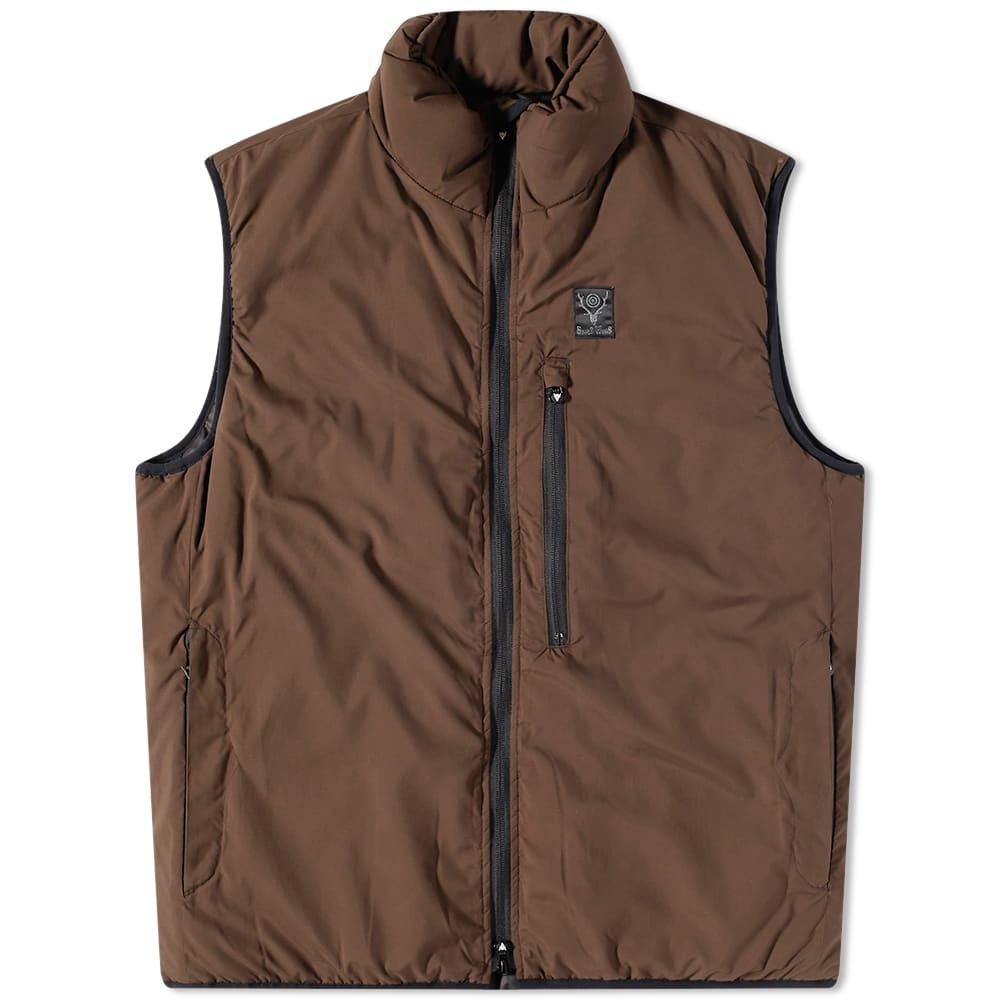 South2 West8 Men's Tenkara Nylon Vest in Green South2 West8