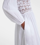 Anna Kosturova Victoria crochet cotton poplin dress
