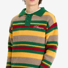 Pleasures Men's Cooper Kit Polo Sweater in Green