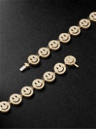 Sydney Evan - Happy Face Eternity Gold Diamond Necklace