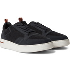 Loro Piana - Newport Walk Nubuck and Cashmere Sneakers - Gray