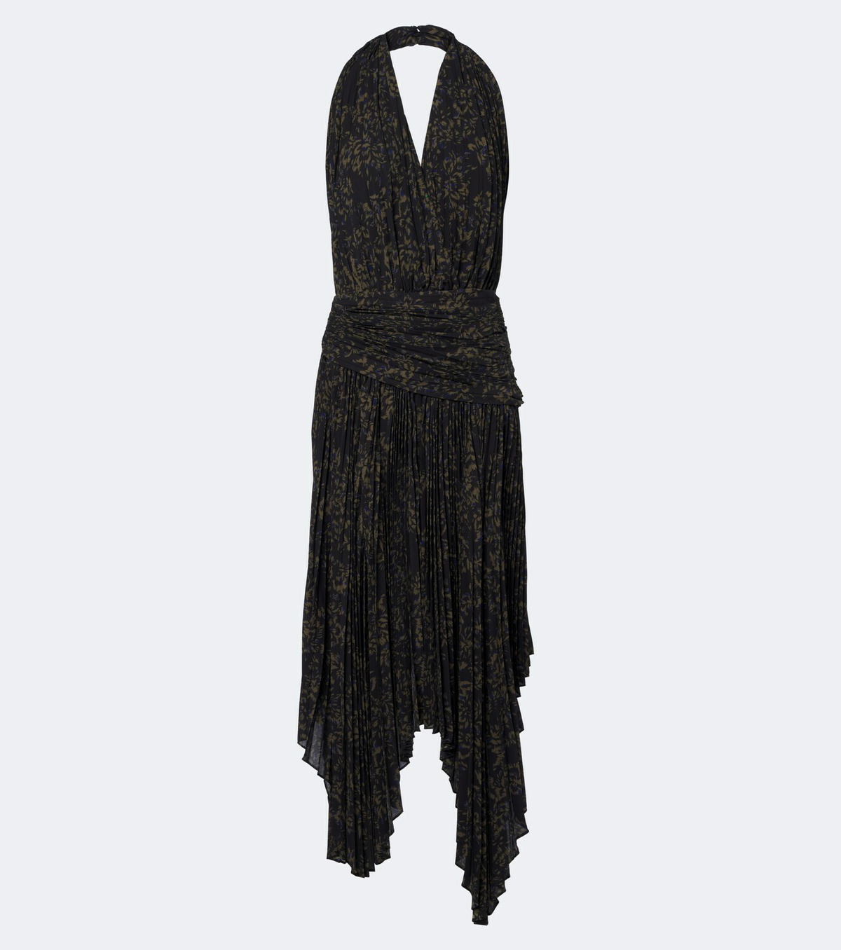 Proenza Schouler Paulina draped floral georgette midi dress