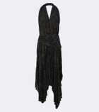 Proenza Schouler Paulina draped floral georgette midi dress