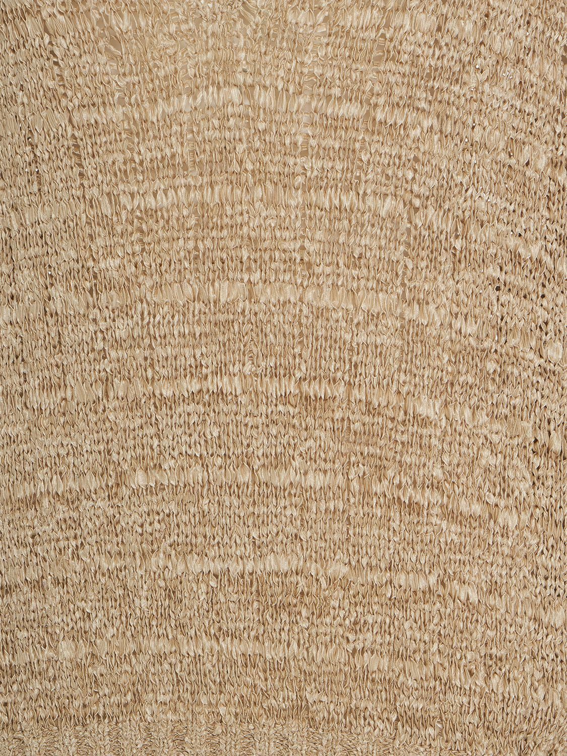 LORO PIANA - Shikotsu Openwork Knit Silk V Neck Polo