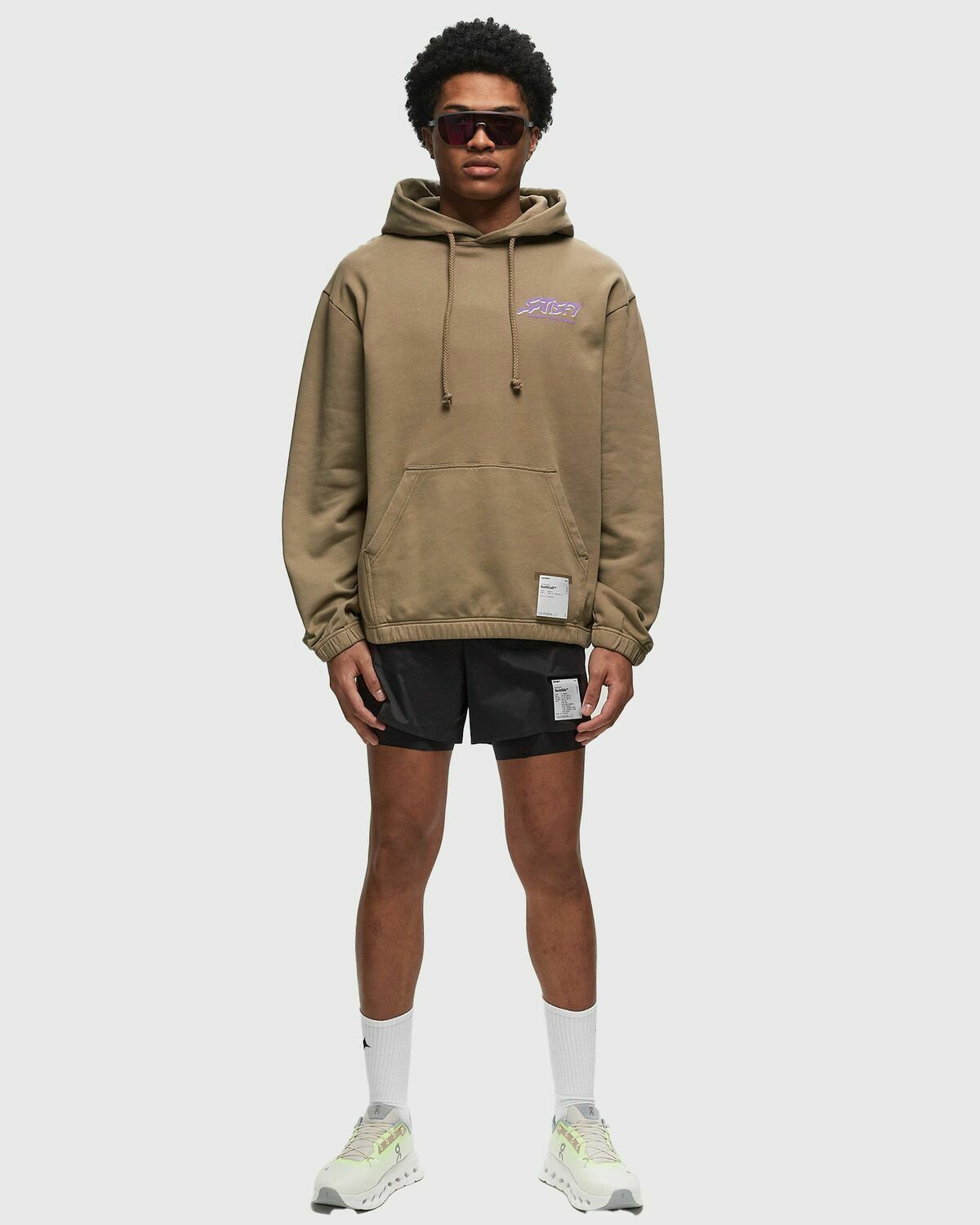 Satisfy Running Soft Cell Beige パーカー Satisfy Running Soft Cell Hoodie Beige Hoodies Satisfy
