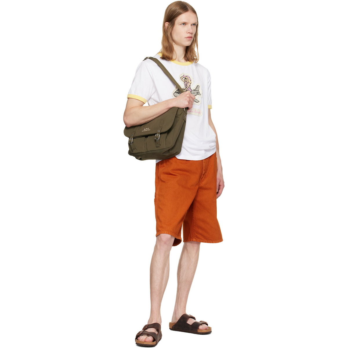 A.P.C. Khaki Archive Messenger Bag