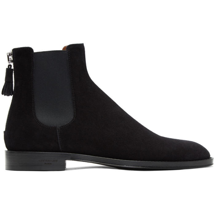 Photo: Givenchy Black Rider Zip Chelsea Boots