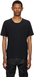 Label Under Construction Black Parabolic Zip Seam T-Shirt