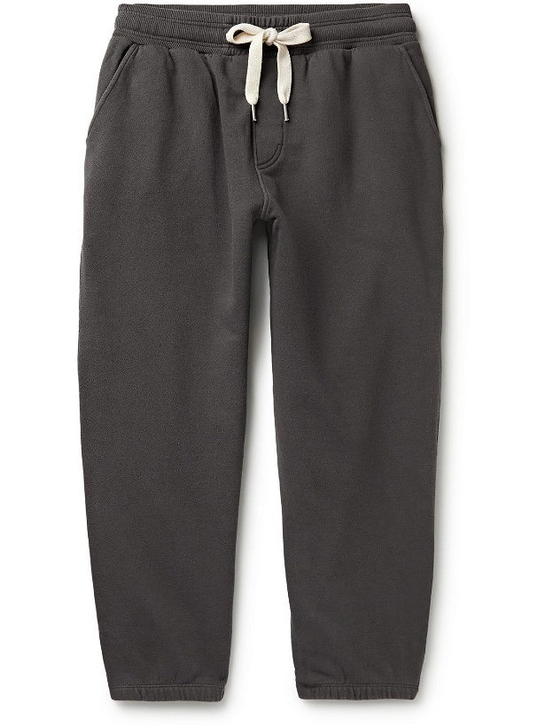 Photo: Outerknown - Second Spin Tapered Organic Cotton-Blend Jersey Sweatpants - Gray