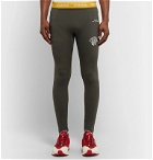 Nike x Undercover - GYAKUSOU Helix NRG Logo-Print Dri-FIT Running Tights - Gray