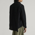 Needles Men's 7 Cuts Overdyed Flannel Shirt in Black