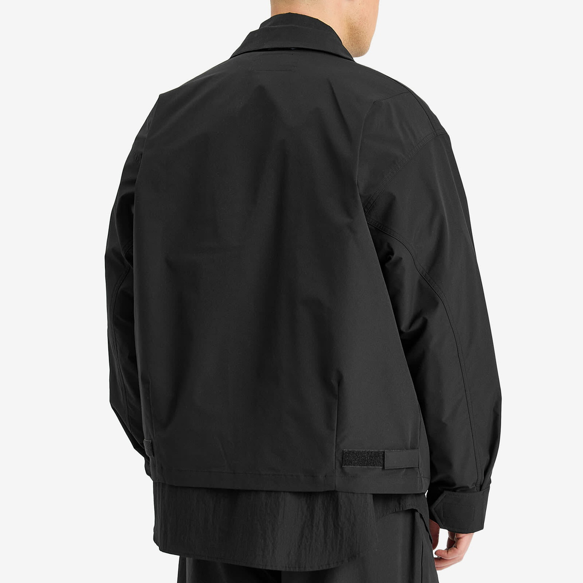 Poliquant Men's Deformed Large Pockets Fatigue Tracker Jacket in Black