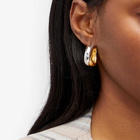 Missoma Women's x Lucy Williams Chunky Entwine Medium Hoop Earrings in Gold/Silver 