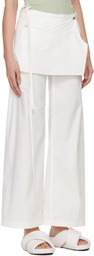 LOW CLASSIC White Layered Trousers
