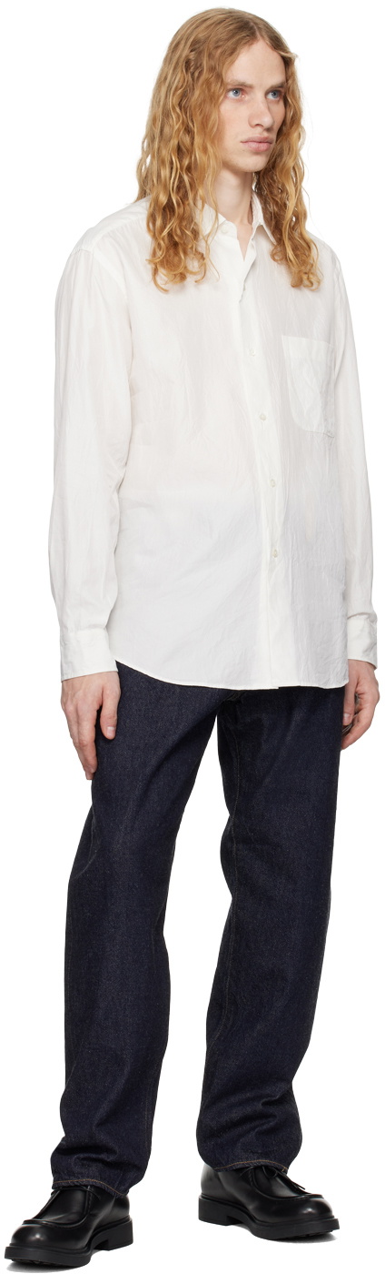 KAPTAIN SUNSHINE White Semi Spread Collar Shirt Kaptain Sunshine