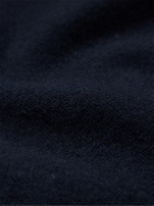 Purdey - Faux Leather-Trimmed Cashmere Gilet - Blue