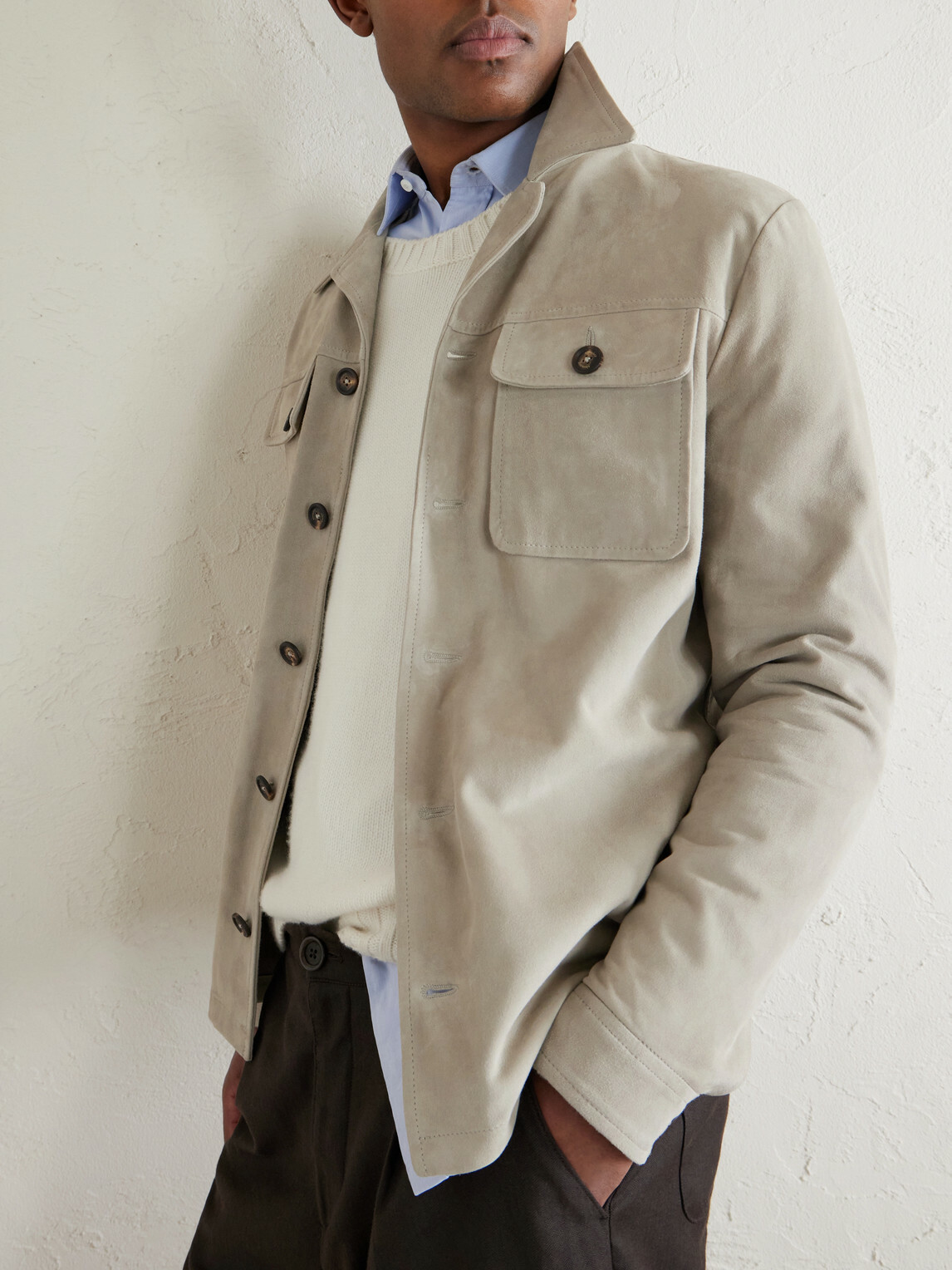 Eleventy - Suede Jacket - Neutrals
