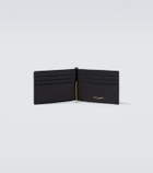Saint Laurent Tiny Cassandre croc-effect leather wallet