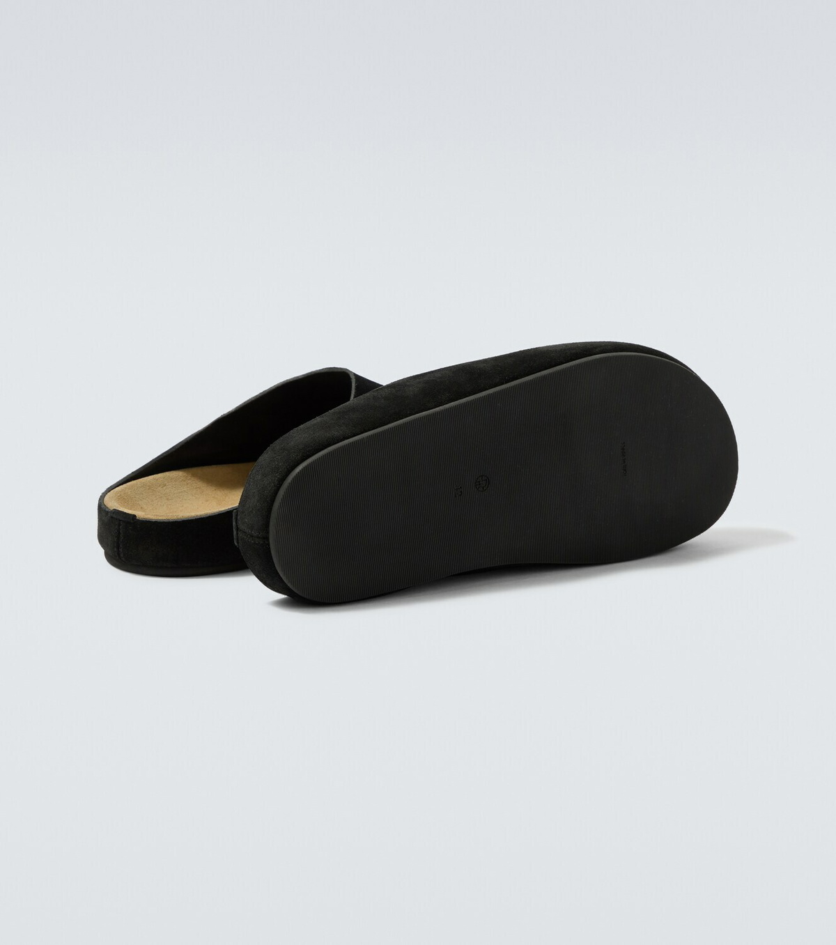 The Row New Lucca suede slip-on shoes