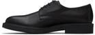 Common Projects Black Grained Leather Officer's Derbys