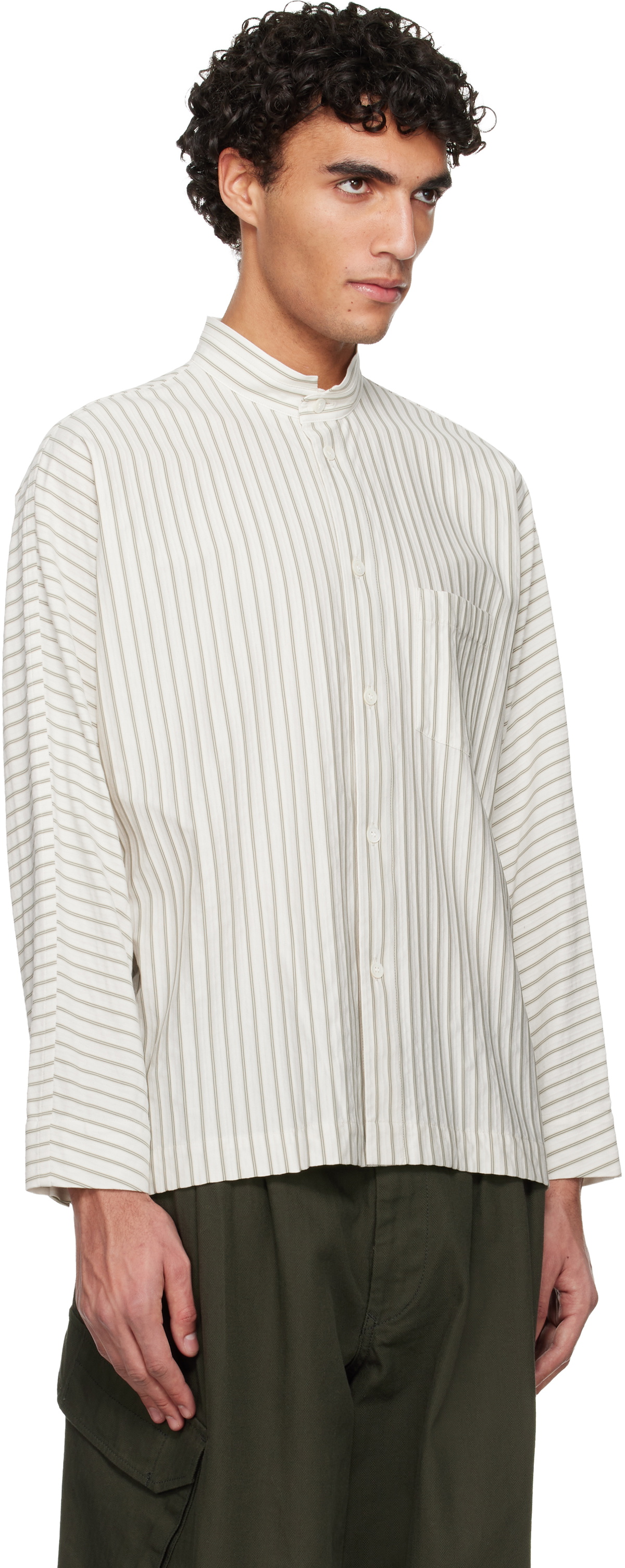 homme plisse JERSEY SHIRT サイズ2 homme plisse JERSEY SHIRT サイズ2 HOMME PLISSÉ ISSEY MIYAKE White