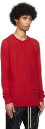 Rick Owens Red Basic Long Sleeve T-Shirt
