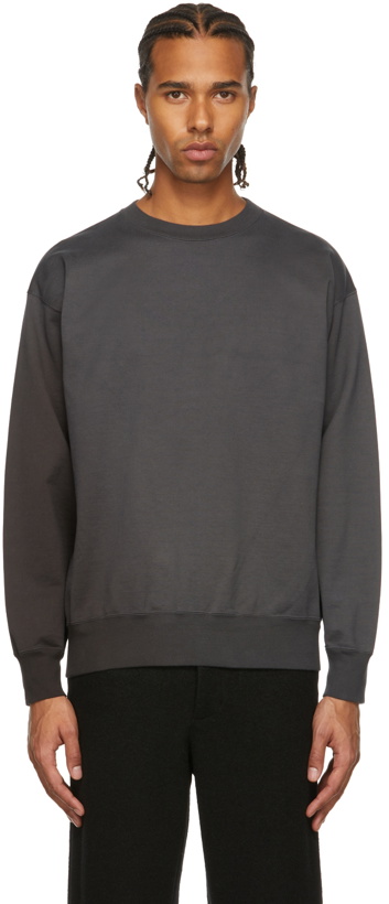 Photo: AURALEE Grey Compact Gradation Sweatshirt
