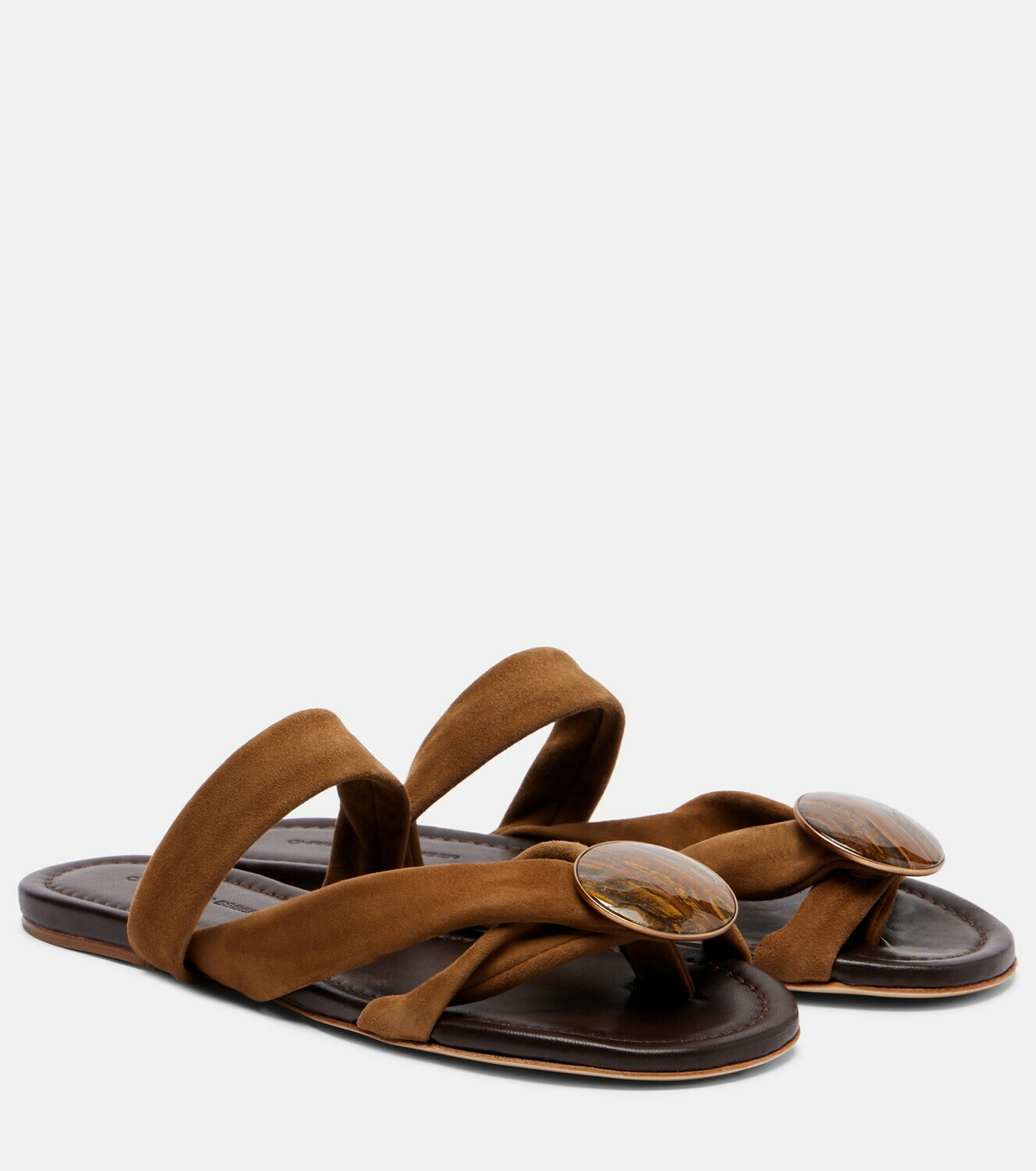 Christopher Esber Doma embellished suede sandals
